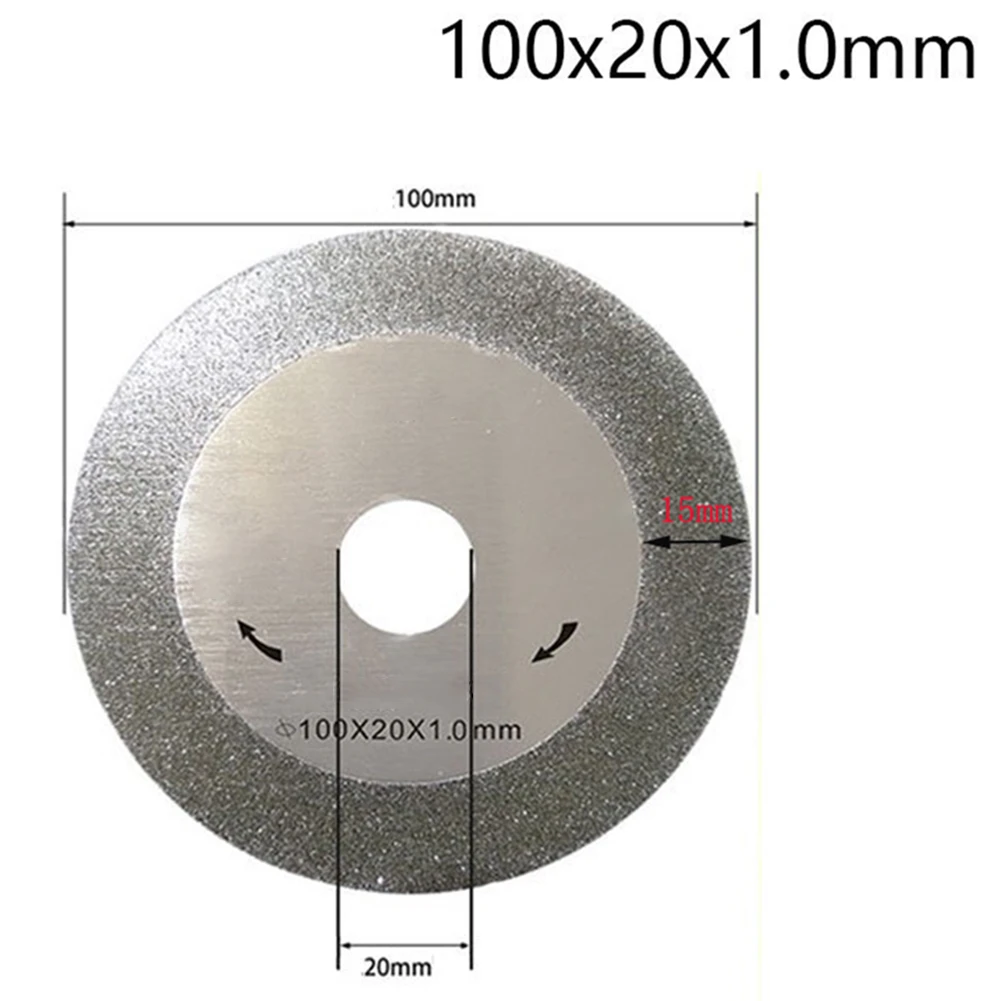 100mm Glass Cutting Disc Diamond Marble Saw Blade Ceramic Tile Jade Polishing Cutting Tool Brazing Bottle Grinding