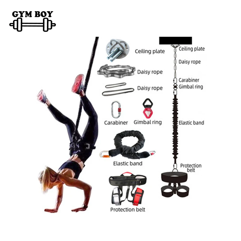 Elastic Belt for Indoor Dance Training, Flying Devil 5D, Aerial Yoga, Hanging Bungee Cord, Elastic Belt for Indoor Dance