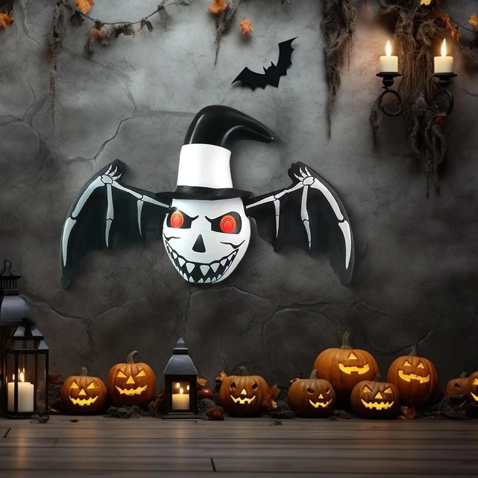 

Halloween Inflatable Bat Ghost Decor Yard Decoration Holiday Decor Party Props Scary for Haunted House Yard Outdoor Patio Garden