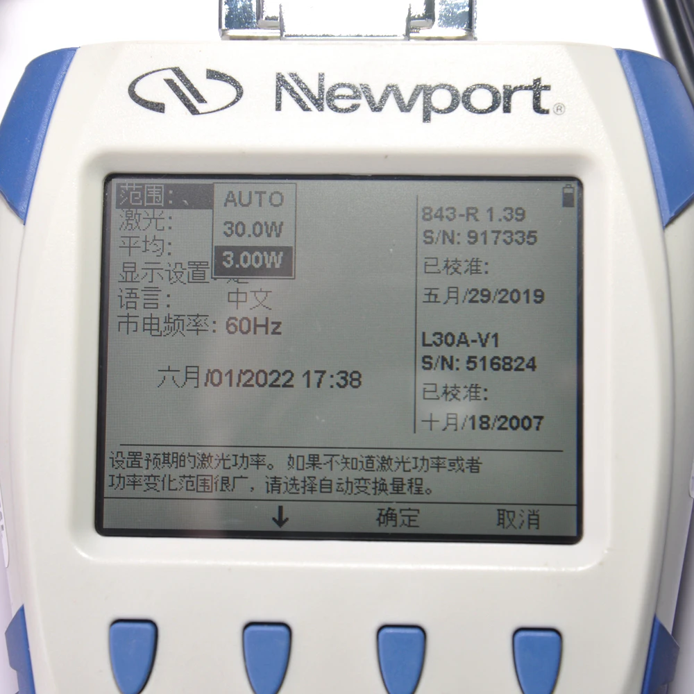 Medidor de potencia óptica Newport 843-R con kit de sonda OPHIR A30A-SH-V1, instrumentos de medición de potencia óptica para experimentos ópticos