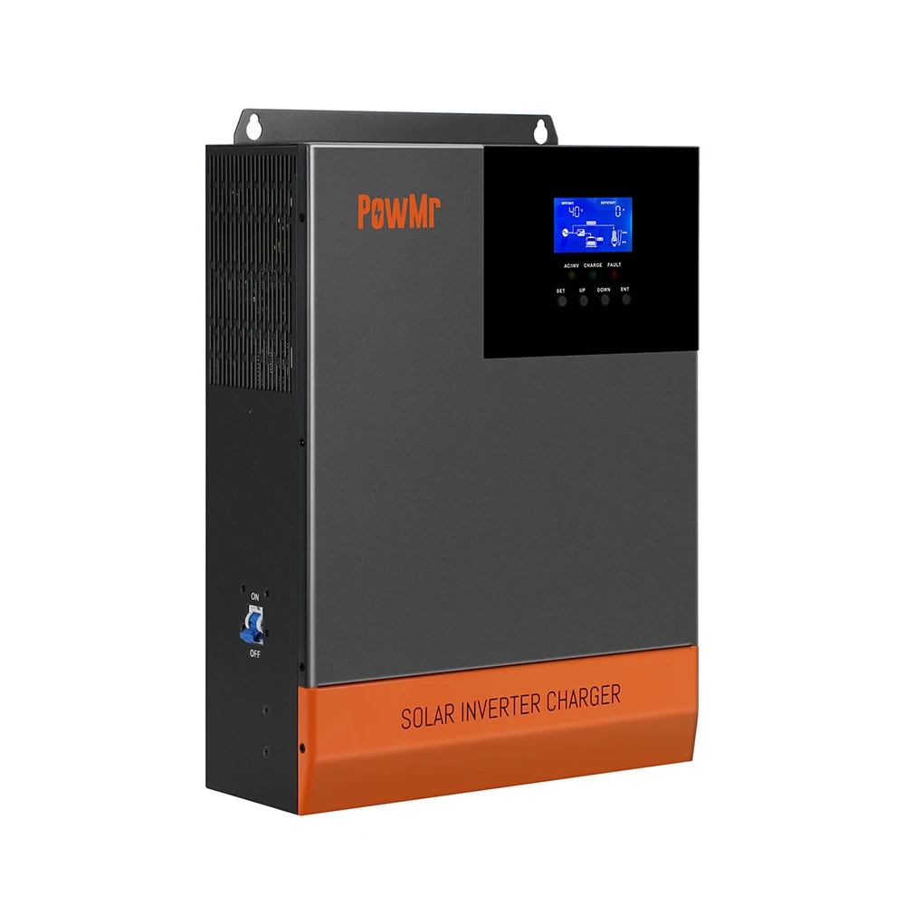 

PowMr 5.6KW 48V DC To 220V AC Hybrid Solar Inverter Charger With 6 units Parallel Feature mppt solar hybrid inverter