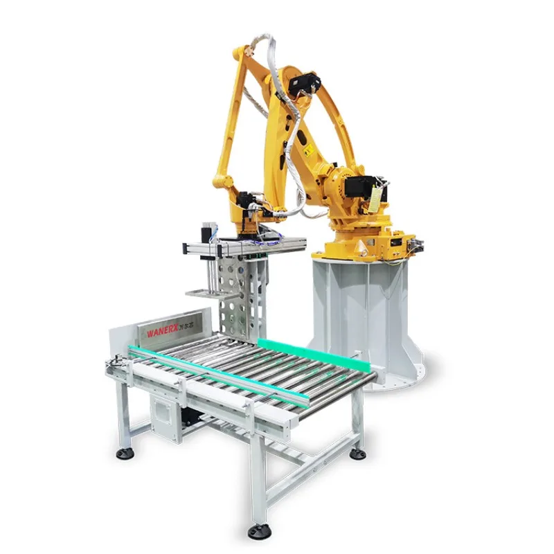 Fully automatic woven bag packaging integrated robotic arm palletizing machine