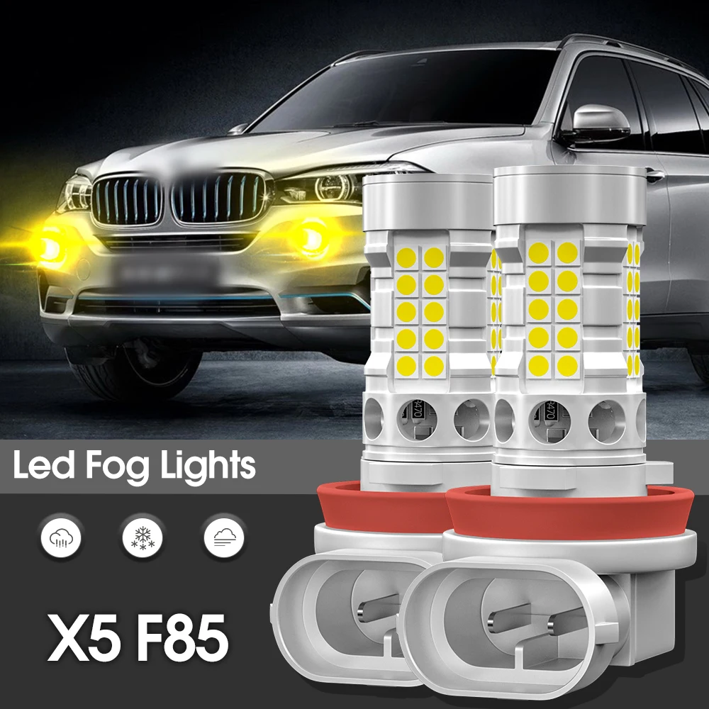 

Canbus LED Fog Light Lamp 2pcs Accessories For BMW X5 F15 F85 2013 2014 2015 2016 2017 2018