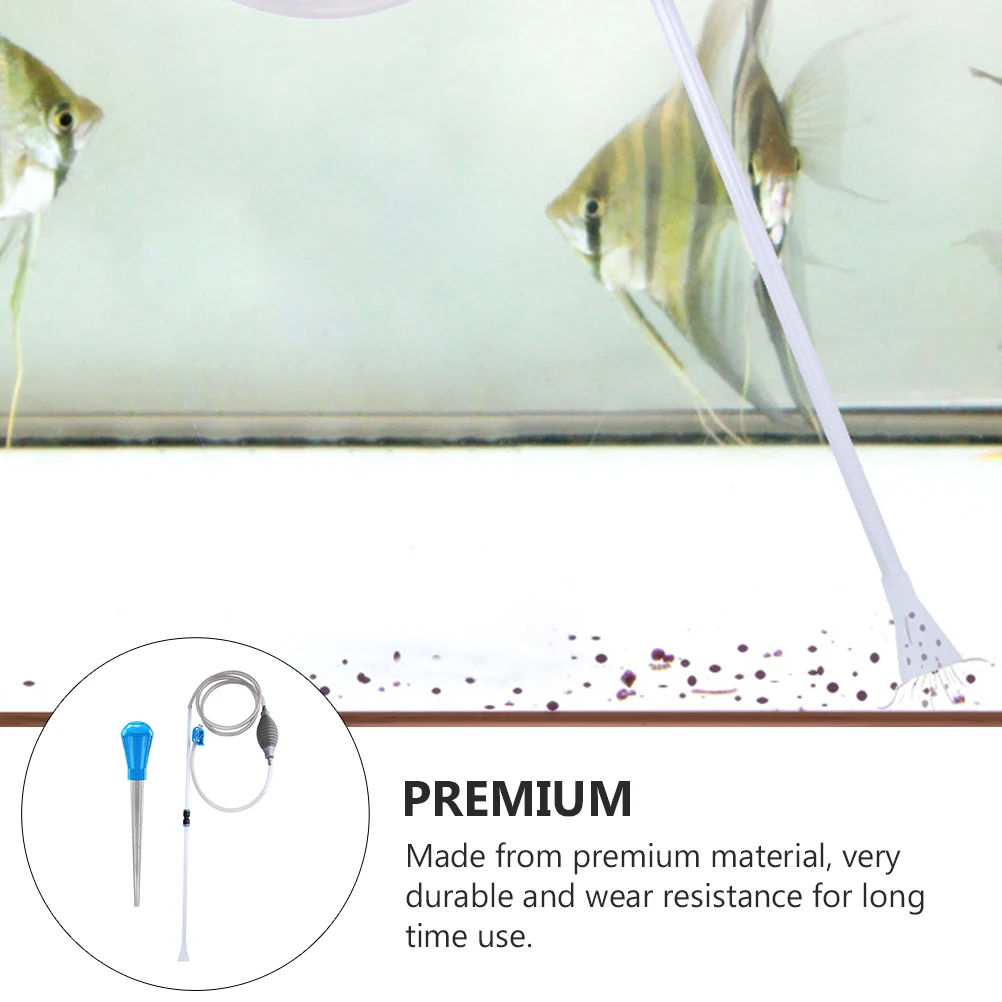 

Water Changer Feces Suction Fish Tank Gravel Cleaner Kit Siphon Small Aquarium Cleaning Plastic