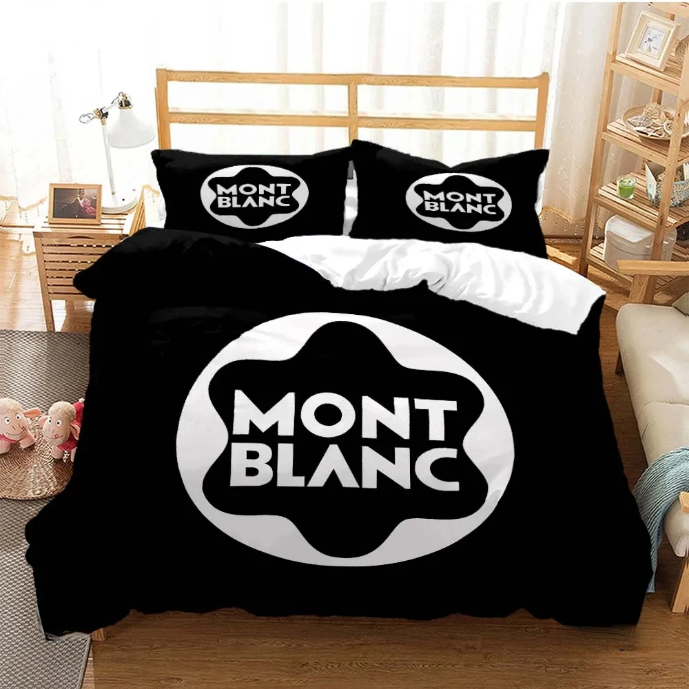 Fashion M-Montblanc-Pen All Season Duvet Cover Comforter Bedding sets Soft Quilt Cover and Pillowcases Single/Double/Queen/King