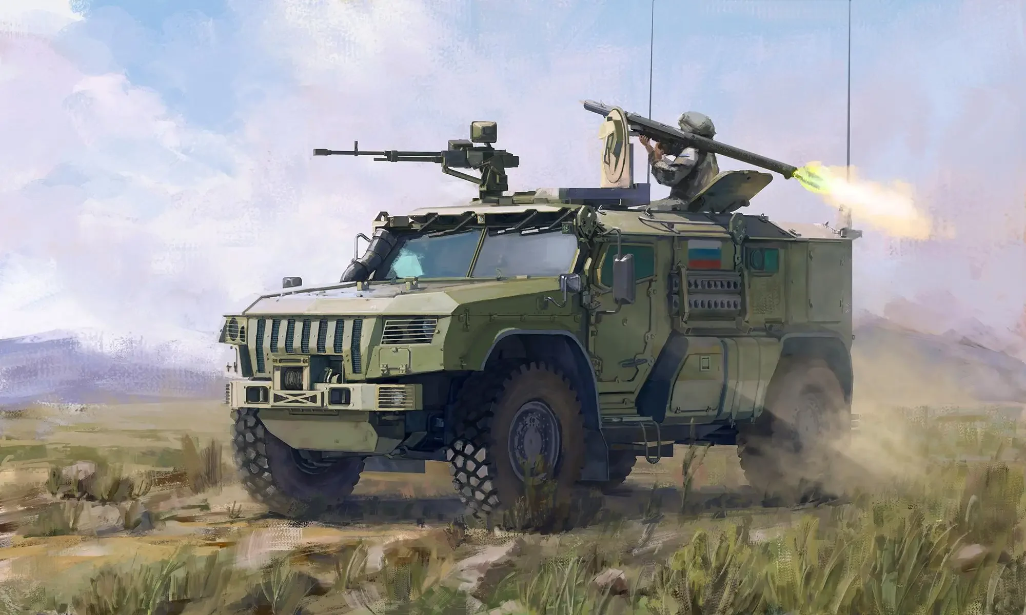 RPG MODEL 35009 1/35 Kamaz K-4386 Typhoon-VDV Air Defense AV