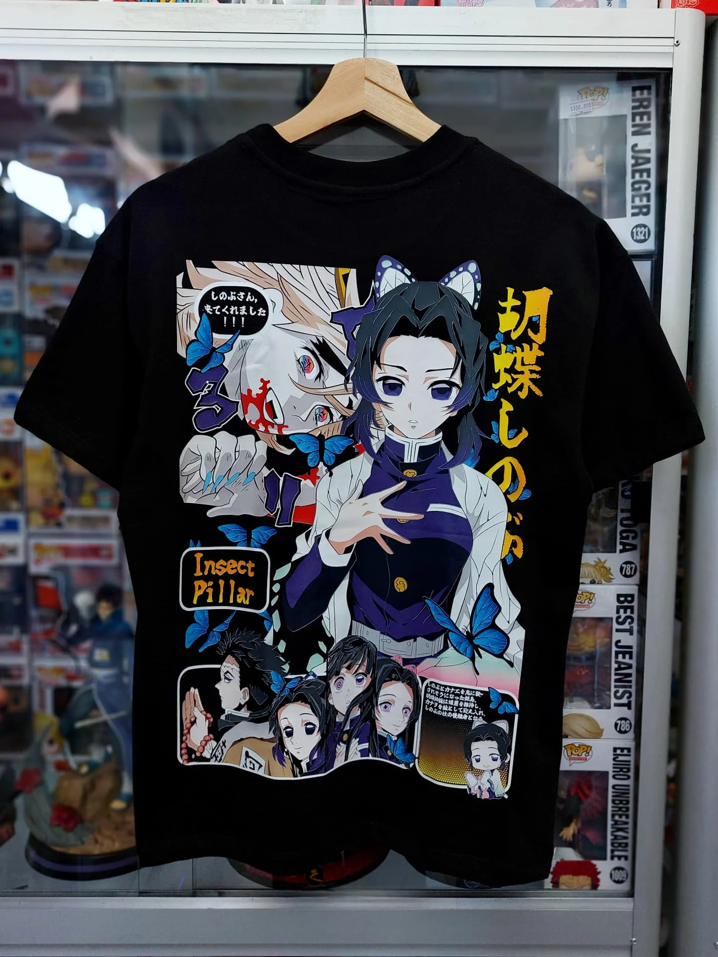 

Футболка Shinobu Demon Slayer, футболки с рисунком аниме, топ унисекс Y2k, готическая уличная рубашка, рубашки большого размера для женской одежды