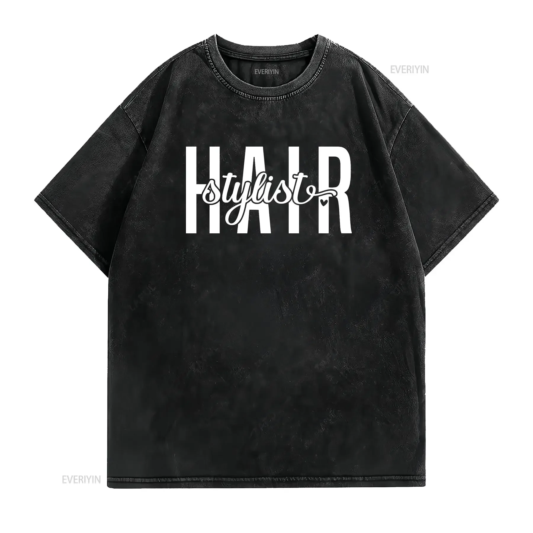 Hairstylist SweaT T Shirt Hair StylisT Hairdresser Crewneck vintage Washed designer clothes Soft Top For Everyday Wear Unisex
