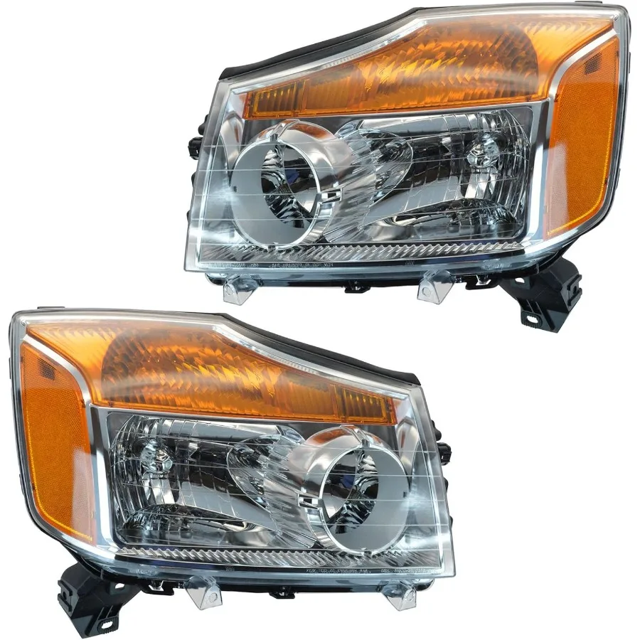 

Комплект из двух фаров в сборе с хромированной рамкой для стороны водителя и пассажира, предназначенный для повышенной видимости и современной эфире.