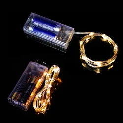 Led Copper Wire Fairy Lights Waterproof LED String Lights  AA battery powered DIY Garland Christmas Wedding Party Decoration