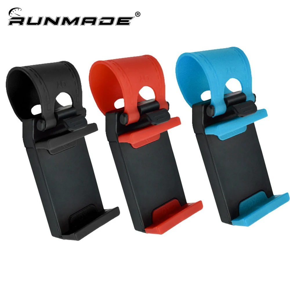 

runmade Universal Car Steering Wheel Phone MP4 GPS Clip Mount Holder Stand Car Styling