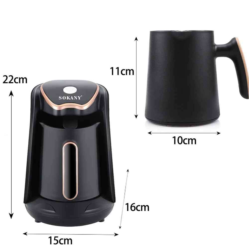 250ml Electric Coffe Pot For Single Cup Coffee Maker Instant Coffee Pot Tea Pot 600W Coffe Maker PP Healthy Materials