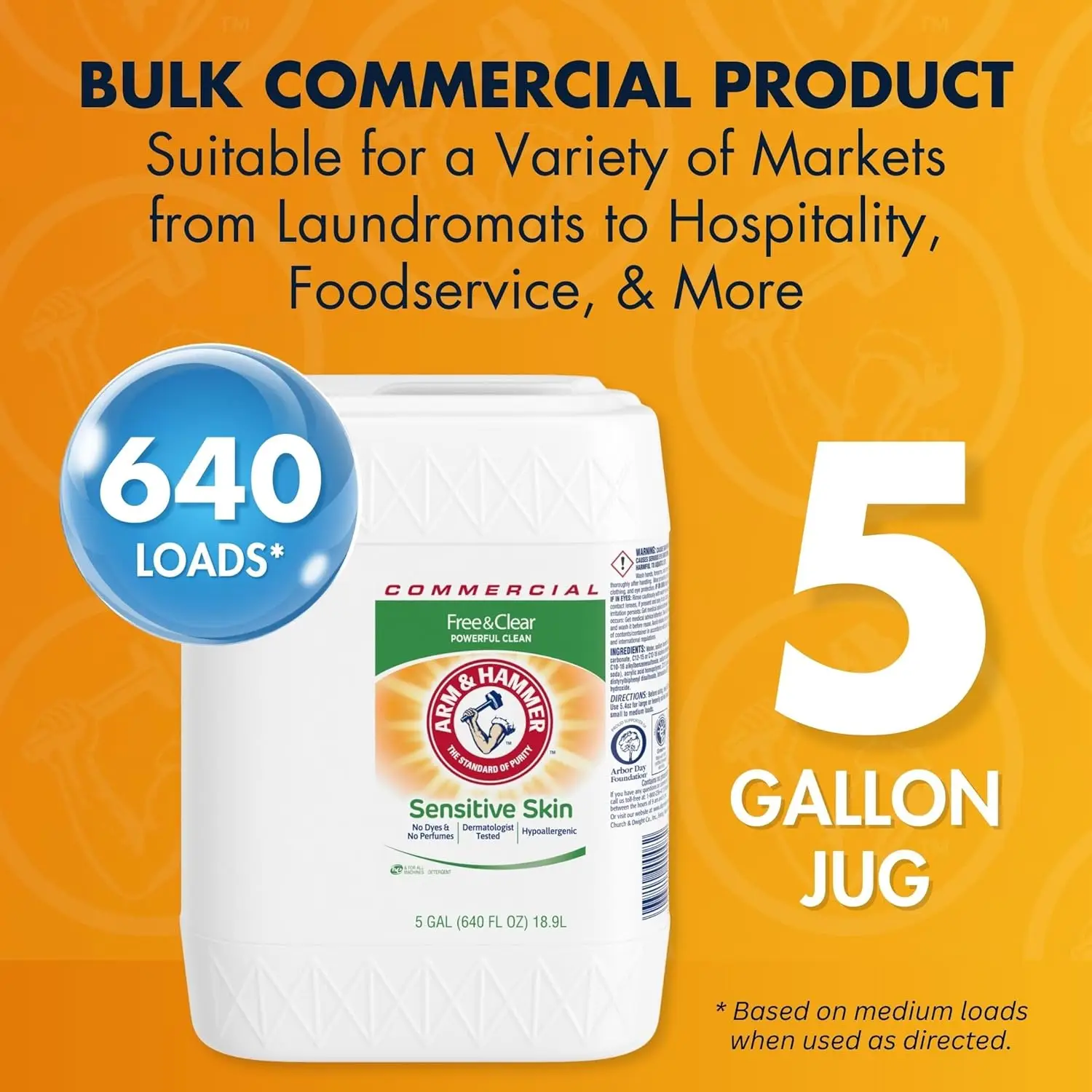 

Highly Effective Washing Machine Detergent, Unscented, 5-gallon bottle