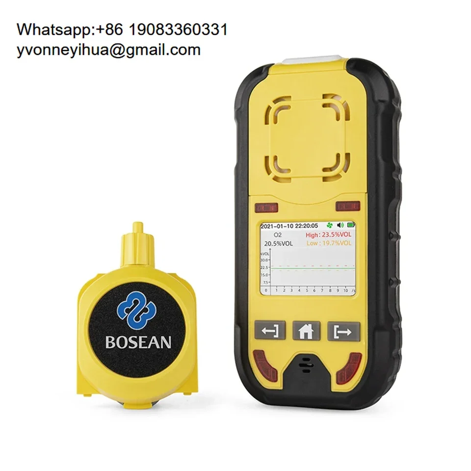 For Pump BH-4M High Accuracy Multi Gas Detector O2 H2S CO LEL 4-in-1 Oxygen Hydrogen Sulfide Carbon Monoxide Leak Detector