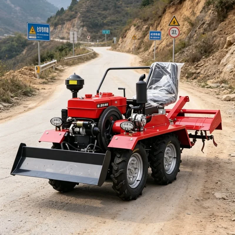 

Customized 2026 Newly Upgraded 4WD Rotary Tiller, 4WD Wheeled Rotary Tiller, High-efficiency Wheeled Ploughing Machine