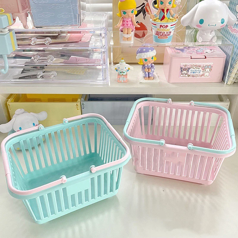 Basket Kids Grocery Basket With Handles Small Retail Shopping Baskets For Party Favors Kitchen Organizer Laundry Basket