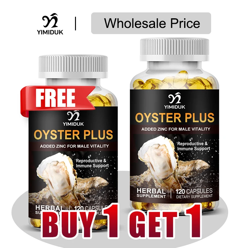 

Buy 1 Get 1 Free! Pure Oyster Plus Supplement, Support Boosts Stamina & Prostate, Male Vitality, Hormone Balance & Performance