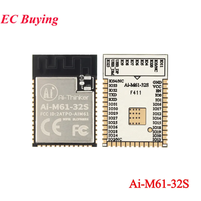 Ai-M61-32S Ai-M61-32S-I (ALL) Ai-M61-32SU -CBM RISC-V MCU Wi-Fi6+BLE5.3 Bluetooth-compatible WiFi Module Low Power BL618 Chip