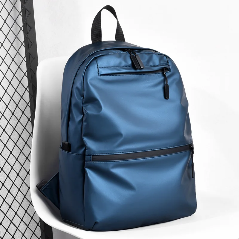 Luxury Fashion Simple Waterproof Travel Outdoor Backpack Men's College Student High-end Lightweight Large Capacity Computer