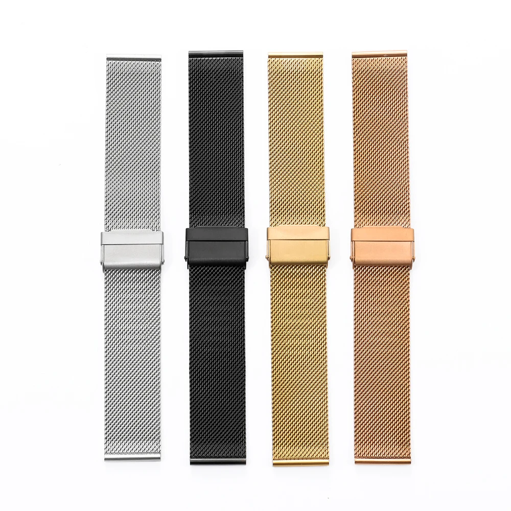 0.6mm Mesh Quick Release Milanese Strap 10mm 12mm 14mm 16mm 17mm 18mm 19mm 20mm 21mm 22mm 24mmUniversal Bracelet Stainless Steel
