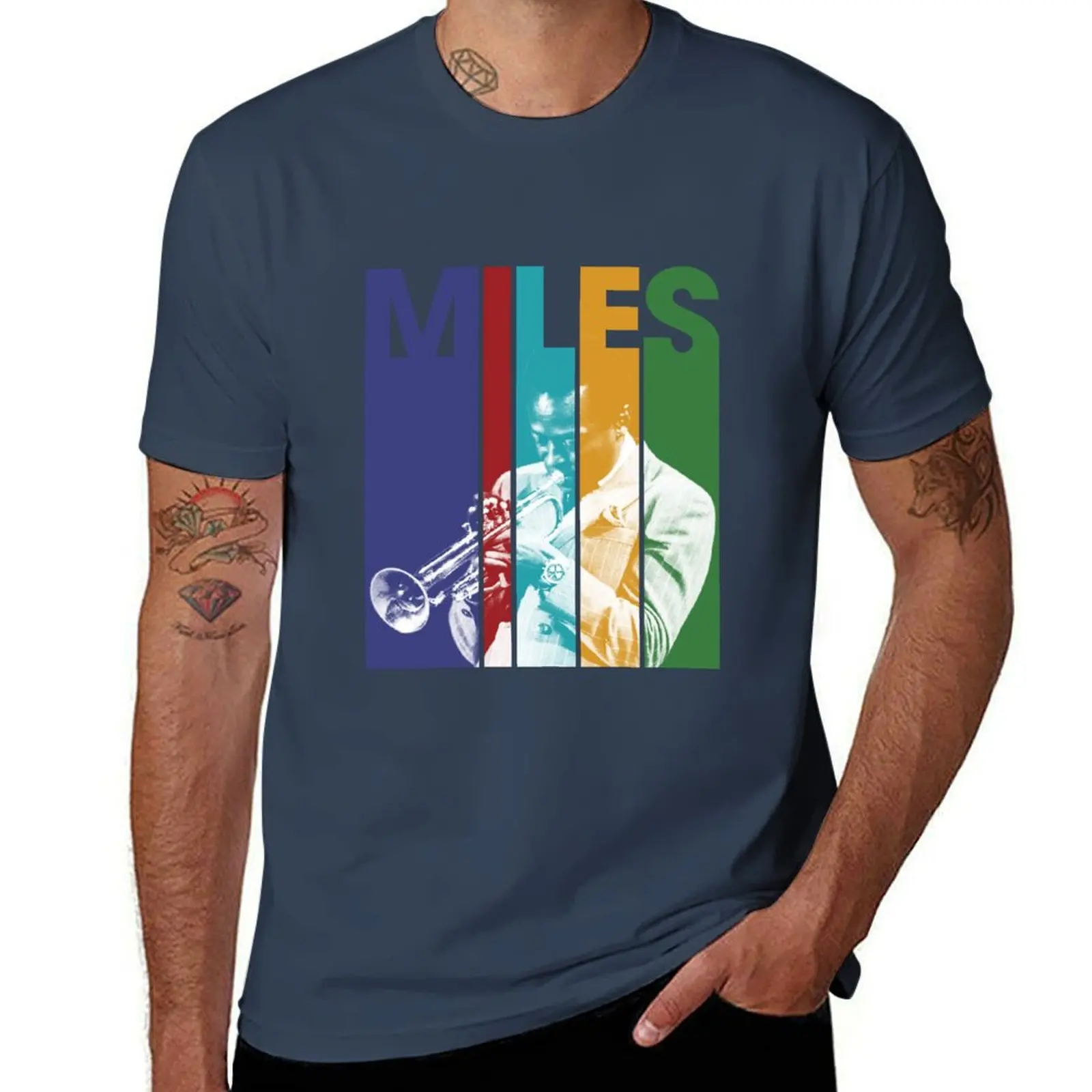 

Retro Miles Davis Gift Men Women T-Shirt Large Size Basic Casual T-Shirt
