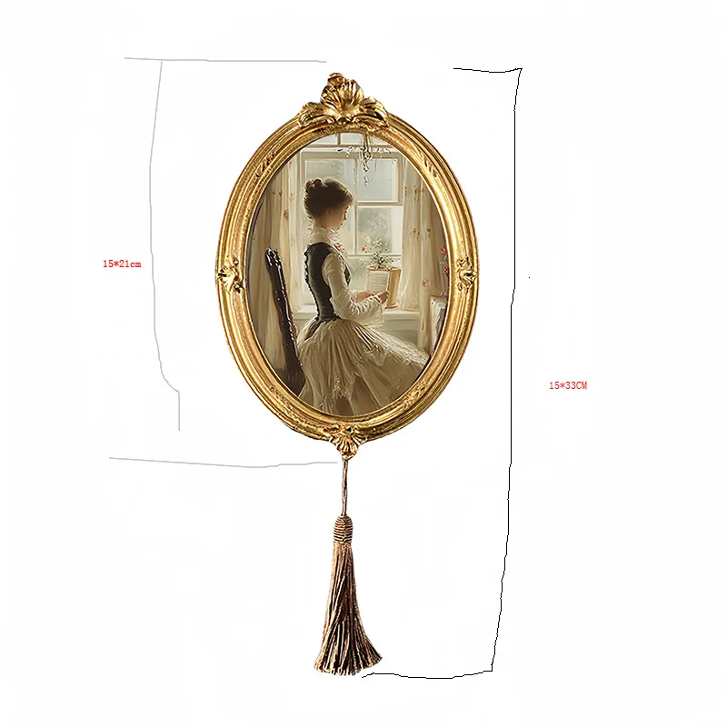 กรอบรูปเรซิ่นสไตล์ยุโรปย้อนยุค สำหรับแขวนผนังห้องนั่งเล่น ผนังรูปภาพแบบรวม ทางเข้าบ้าน กรอบรูปแกะสลักลายแบบย้อนยุค