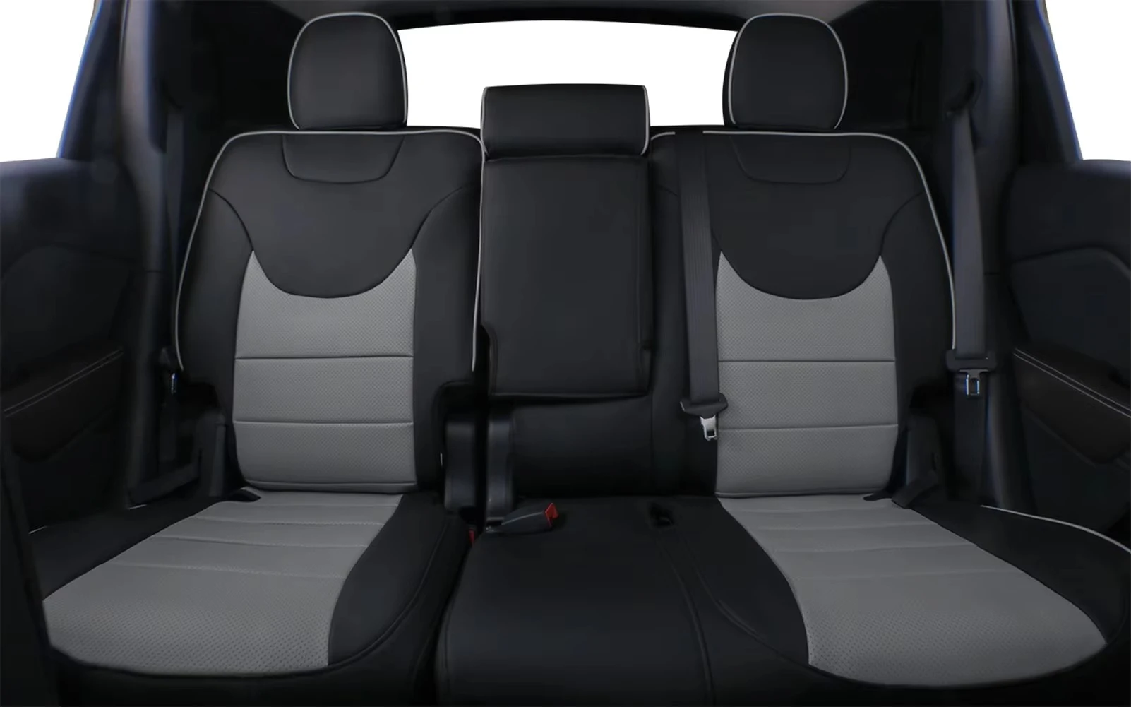 Custom Fit Full Set Leather Car Seat Covers for  Santa Fe 5/6/7 Seats 2016-2022 Model Years