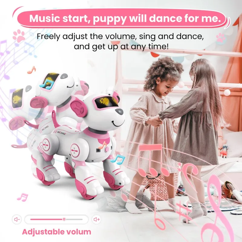 Giocattolo per bambini Robot cane telecomando Pet Dog Toy Intelligent Touch telecomando Stunt Walking Dancing Electric Pet Dog