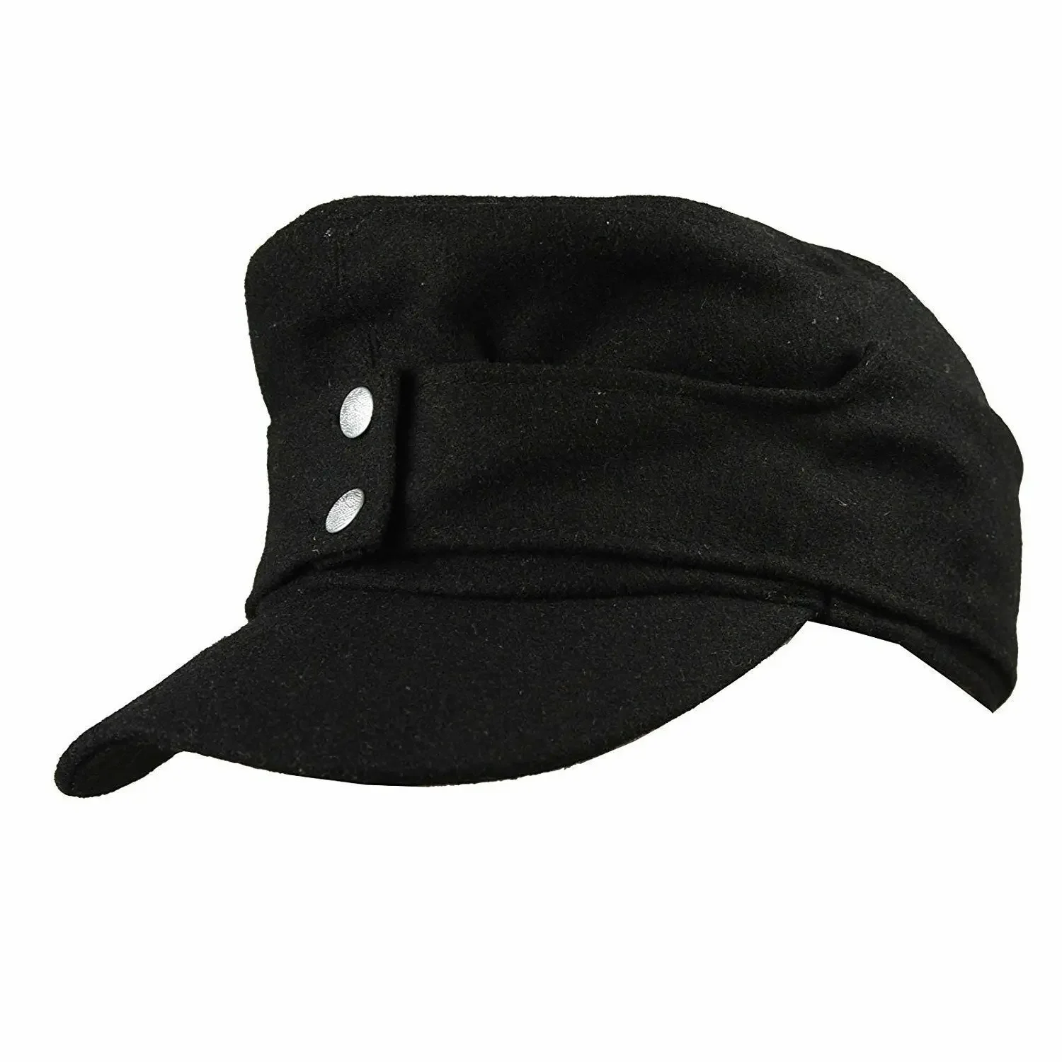 GERMAN WH ELITE EM M43 PANZER WOOL FIELD CAP HAT BLACK