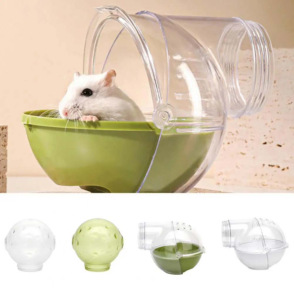 Durable High Density Small Pet Bathtub Sauna Toilet Easily Draining Transparent Design Hamster Bathroom for Tortoise