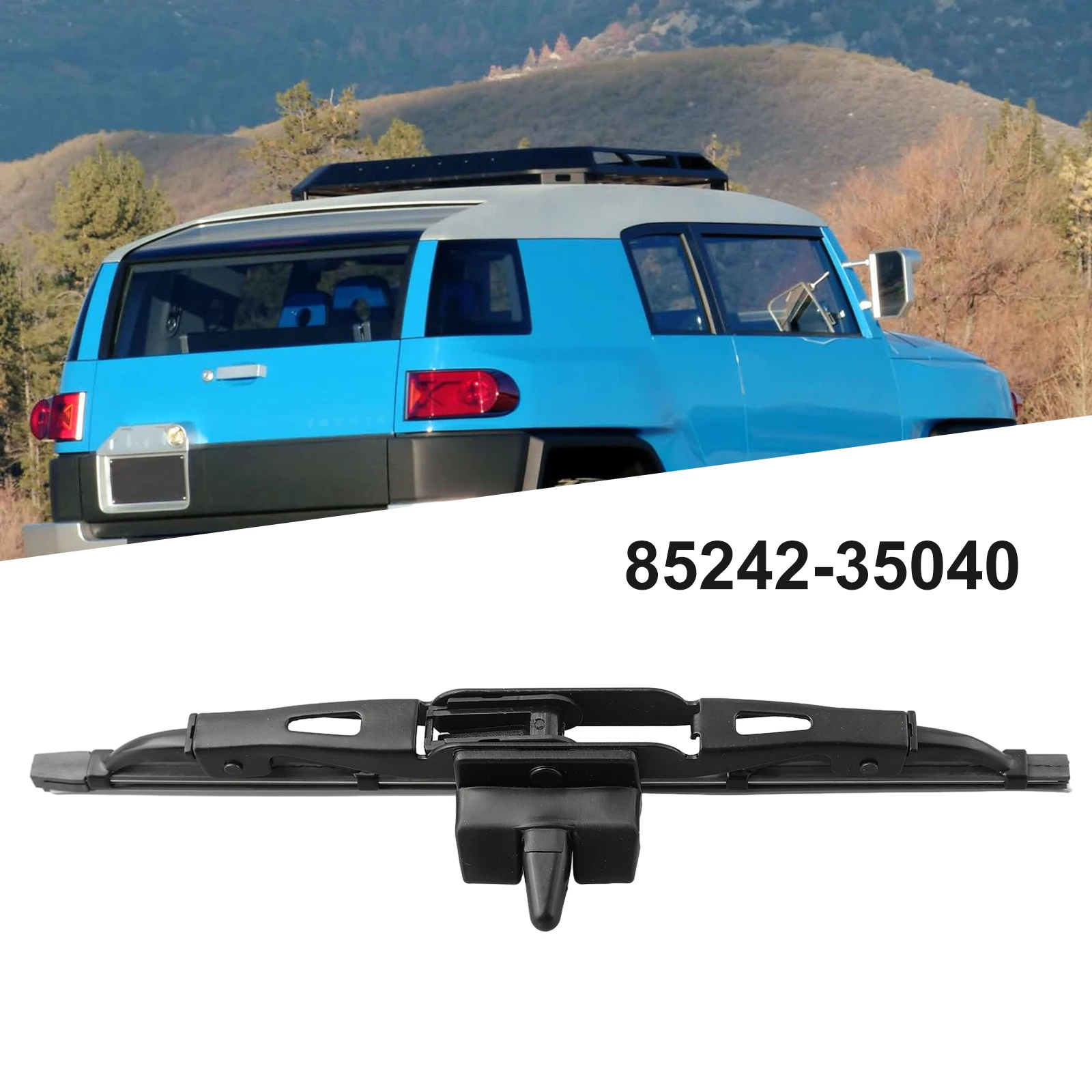 Rear Wiper Blade Black Wiper Blade Easy To Install For Toyota FJ Cruiser 4 0L V6 85242 35040 Car Accessories None