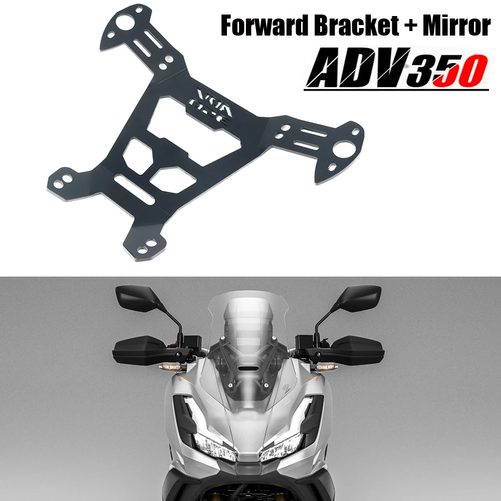 

Motorcycle Side Mirrors Bracket Kit Windshield Rearview Mirrors Holder For HONDA ADV350 ADV 350 2022 2023