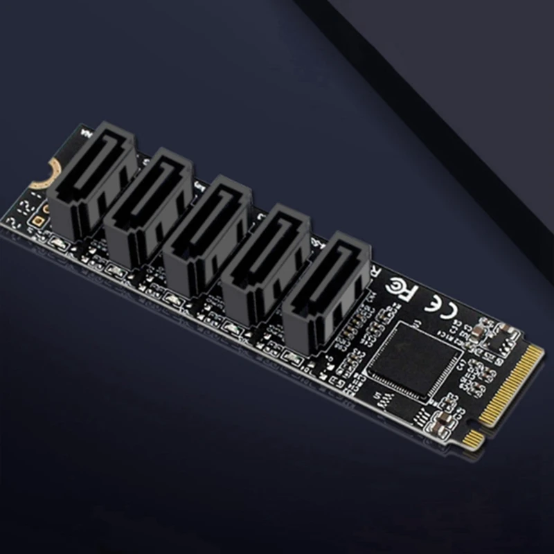 PCI-E SATA Card PCIE X16 NVME M.2 RAID Array Expansion To 20-Port Adapter JMB585 Chip