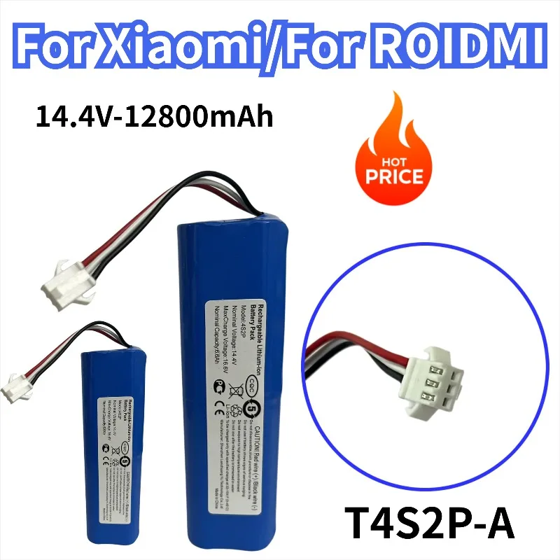 14.4V 5200mAh Li-ion for Roidmi Q6 Battery EVE EVA EVE PLUS SDJ01RM Robot Vacuum Cleaner Accessories Xiaomi Spare Parts