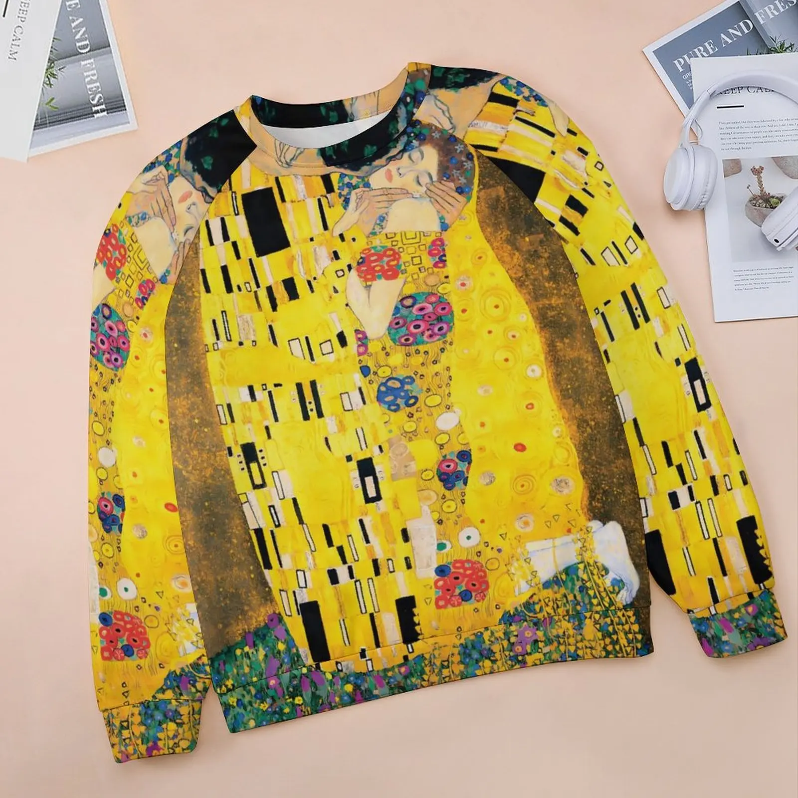 Gustav Klimt Art Hoodies Woman The Kiss Street Wear Casual Hoodie Long Sleeve Y2k Design Sweatshirts Big Size