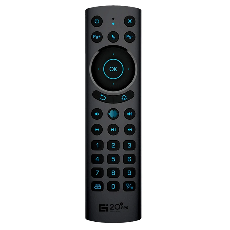 Télécommande vocale G20BTS PLUS, gyroscope intégré, prise en charge du rétroéclairage pour Smart TV, PC, Android TV Box, tablette, manette de jeu