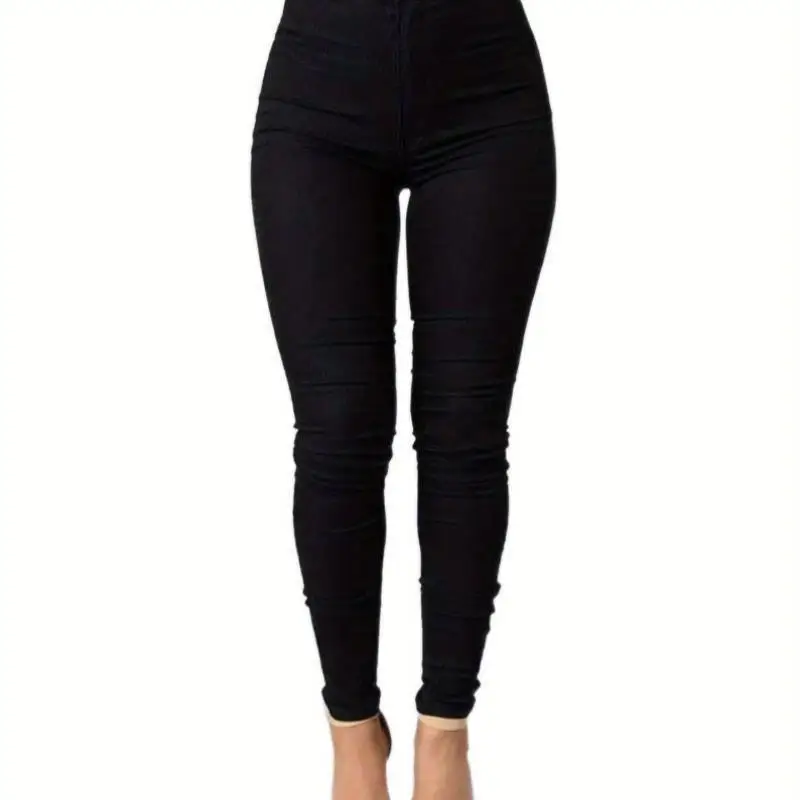 

Women's Retro Denim Pencil Elastic Pants Casual Slim Fit Jeans Tight Bodycon Sle Autumn Spring Faion V Ne ort Sve