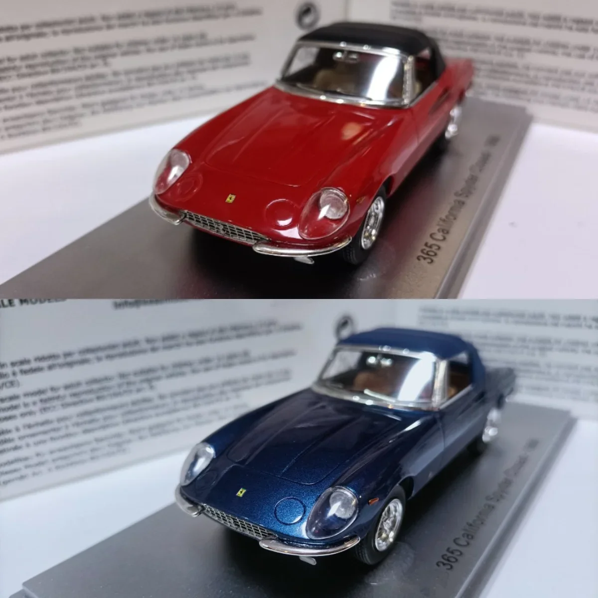 

Kess 1:43 365 California Spider 1966 Vintage Car Limited Edition Simulation Alloy Static Car Model Toy Gift