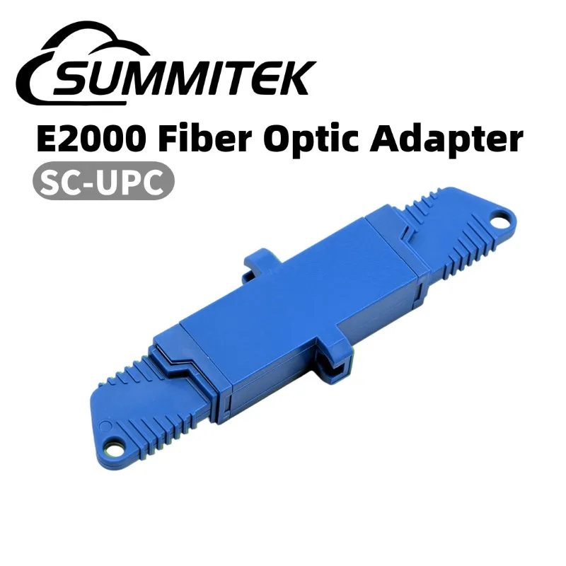 

Summitek Fiber Optic Equipments Ceramic Single Mode Simplex 1PC E2000 SC UPC Fiber Optic Adapter with Ear for Ftth
