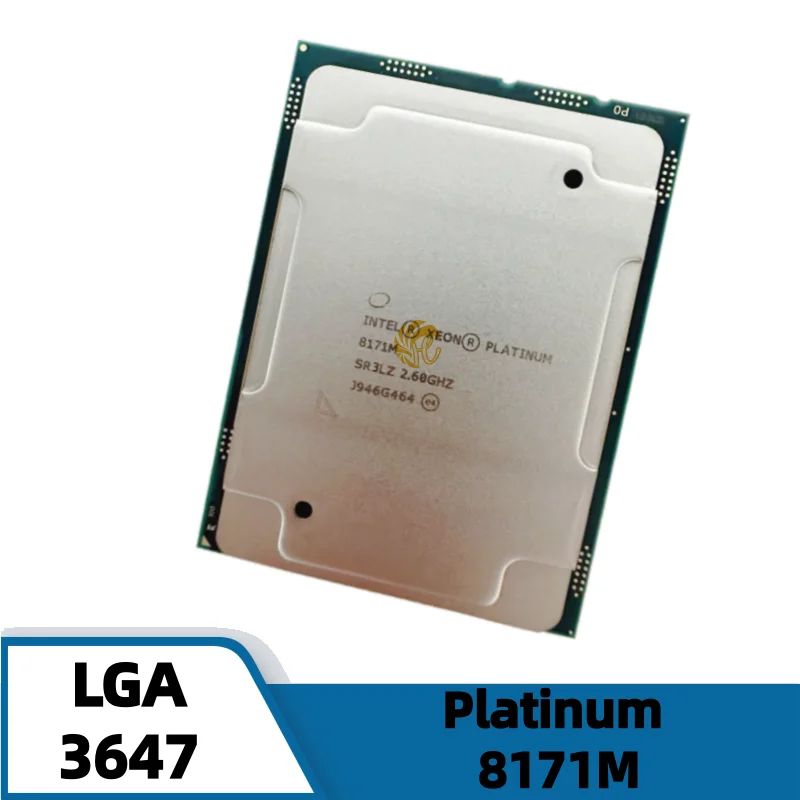 Xeon Platinum 8171M CPU 26-Cores 52-Threads 2.60GHz 35.75MB 205W DDR4 LGA3647 for C621 8171M