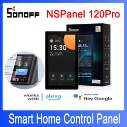 SONOFF-Panneau de contrôle NSPanel Pro 120Tpye Smart Home, écran tactile, passerelle Zigbee 3.0, commande vocale via Alexa, Google Matter, eWeLink