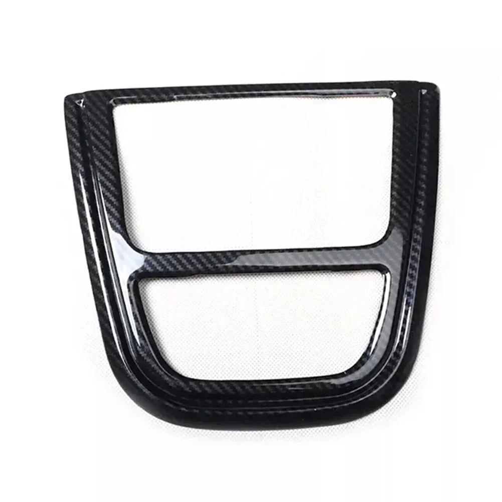 For Buick for Encore Carbon Fiber Console CD Button Frame Control Panel Cover Durable Material Hassle Replacement