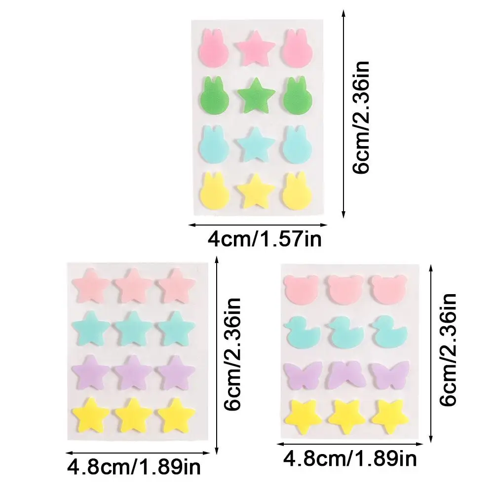 NEW High-end 12PCS Cute Star Colorful Acne Removal Stickers Blemish Spot Facial Mask Skin Care Waterproof Tool