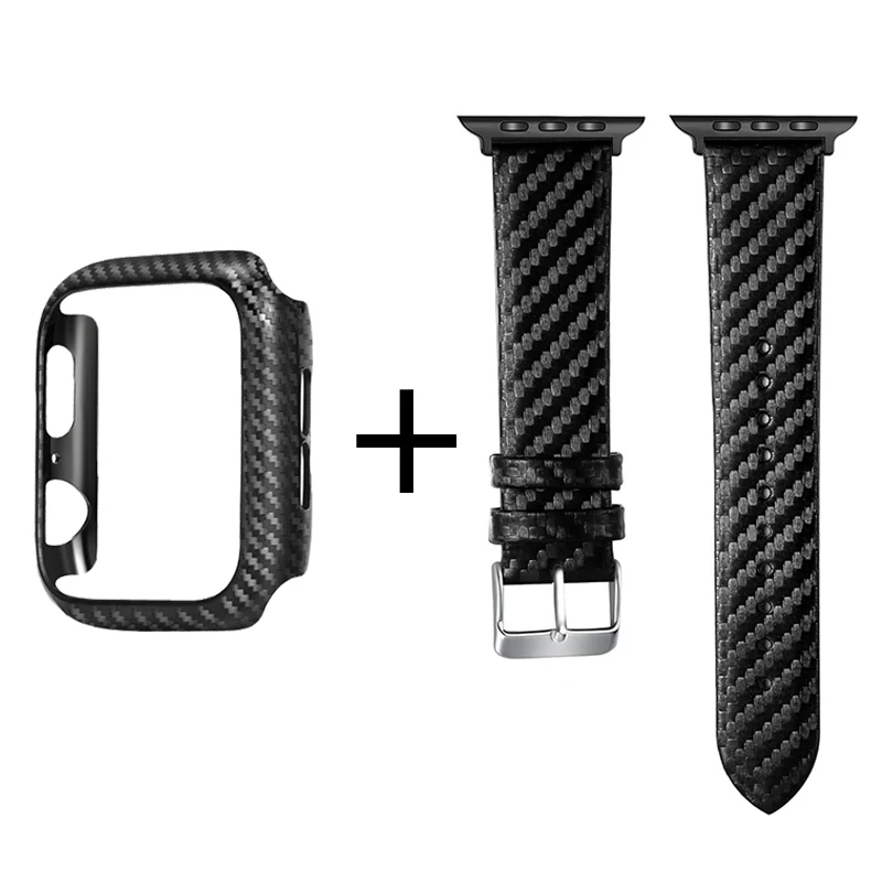 New Carbon Fibre Kevlar Watch Band for Apple iwatch8/7/6/5/4/3/SE Generation AppleWatch Band ➕ Case