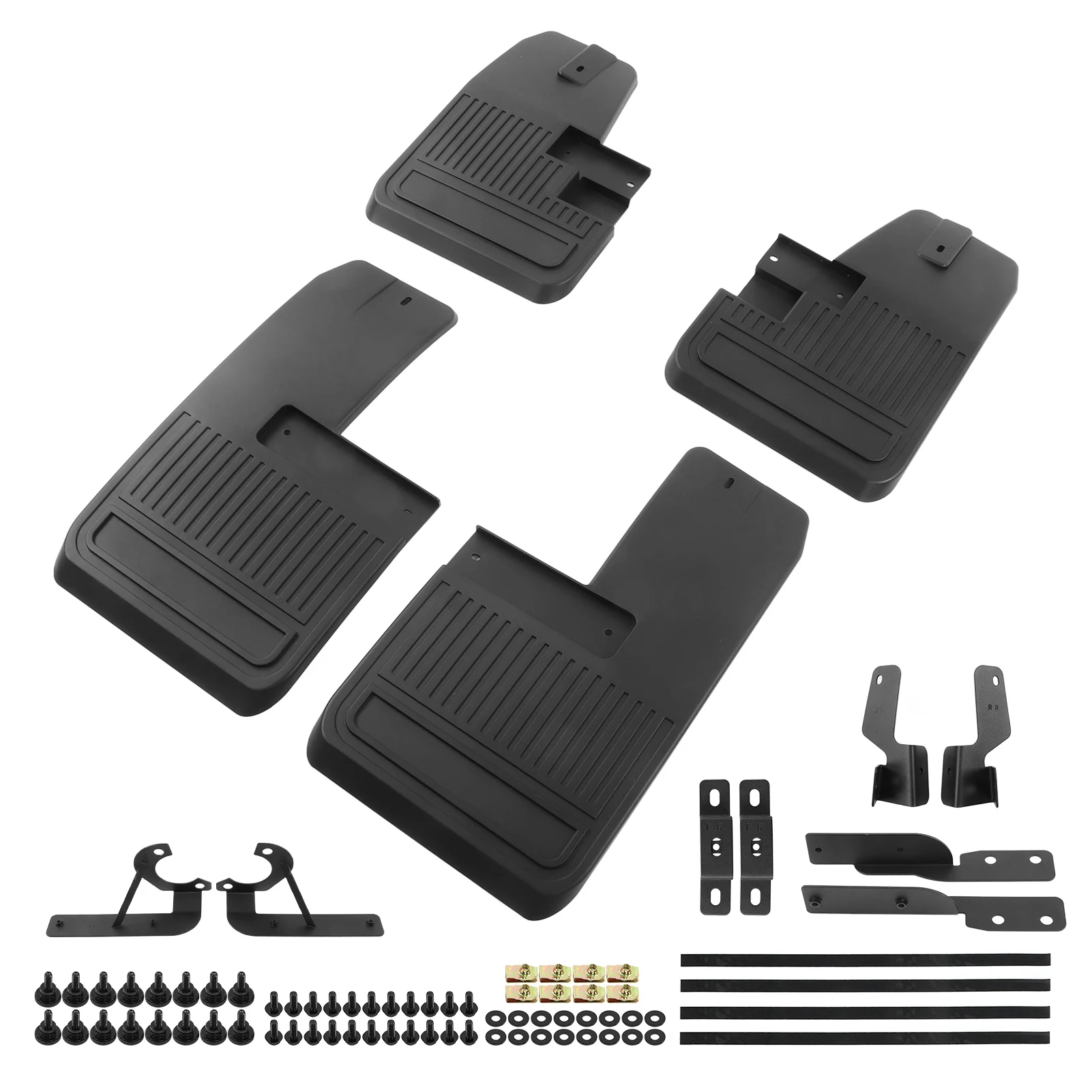 

Front Rear Mud Guards Car Mud Flaps Black Front Rear Tire Mud Splash Guard Kit Replacement for Ford Bronco 2 4 Door 2021‑2023