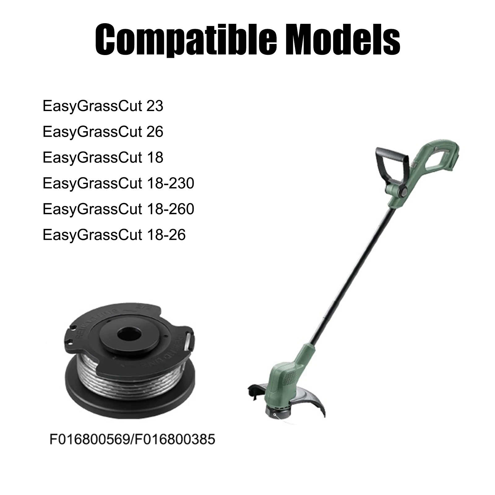 

AAAL 8 Pack F016800569 String Trimmer Replacement Spool Line for EasyGrassCut 23 26 18 18-230 18-260 18-26