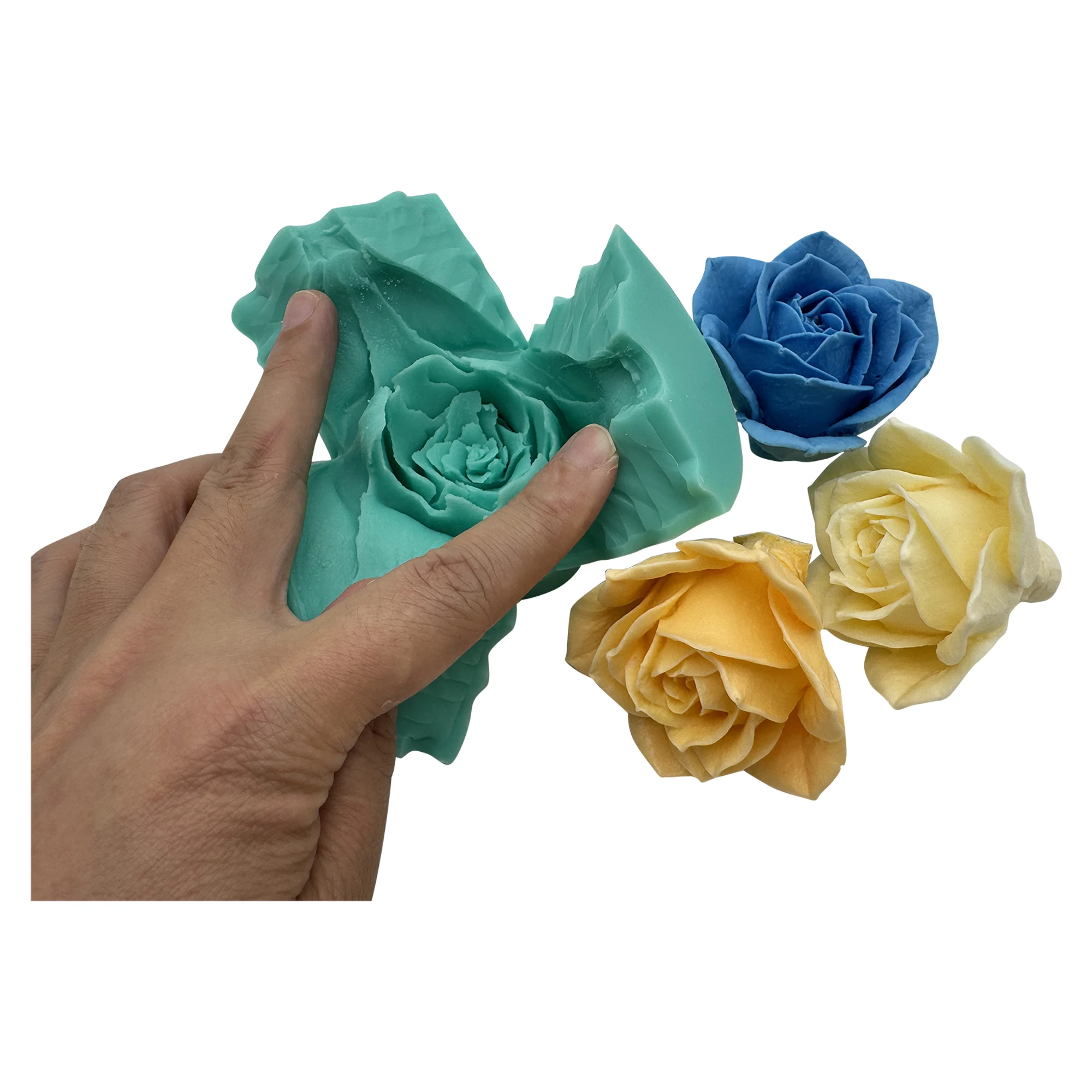 3D Rose Flower Silicone Mold for Epoxy Resin Craft Aroma Gypsum,Handcrafted Soap Candle Wax,Decorated Chocolate Cake Making