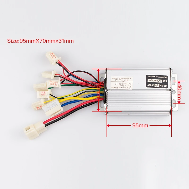 E Bike Scooter Bicycle Controller 36V 48V 1000W 30A 800w DC Brushed For Skateboard Part Fit Battery Motor Engine Part YK31F