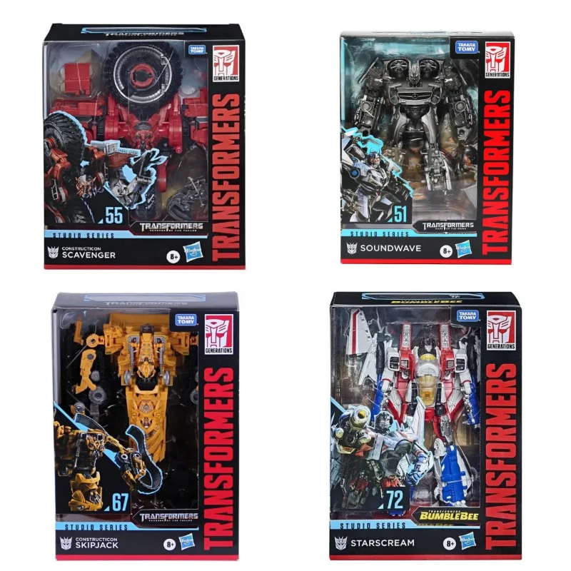 タカラトミーハスブロトランスフォーマースタジオシリーズスカージサウンドウェーブホットロッドアーシースタースクリームメガトロンバンブルビー収集おもちゃギフト