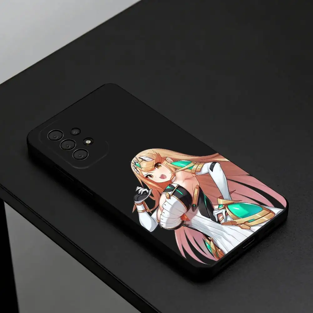 Xenoblade Chronicles 2 Mythra Phone Case For Samsung S26,S25,S24,S23,S22,Plus,Cover  Black Shell